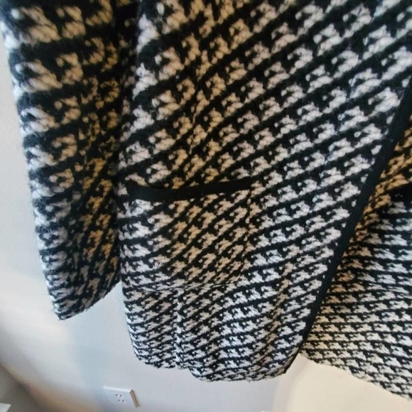 Talbots tweed wool blend coat stadium length weekends size Large - Picture 9 of 13